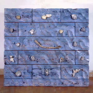 chest of drawers - pale blue sand ripple 13 drawer